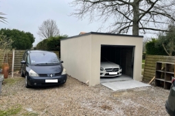 Garage en Béton enduit